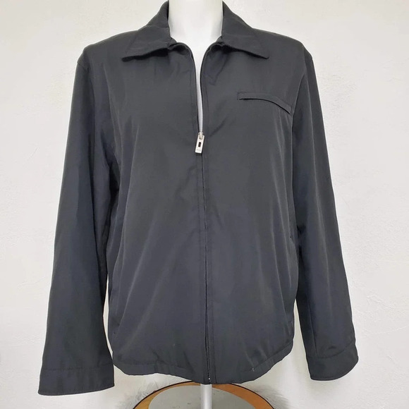 Guess Jackets & Blazers - GUESS | Black Full Zip Long Sleeve Jacket XL
